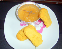 Compote d'abricots au thym et ses sablés de Lupin
