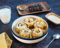 Crêpes à la cannelle façon cinnamon rolls