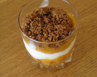 Abricots en verrine