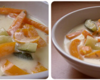 Potage de légumes au lait de coco
