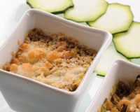 Crumble de courgettes parfumé