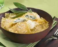 Raviolis aux pousses d’épinard et ricotta