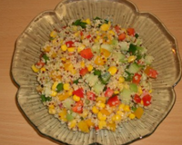 Salade de quinoa aux légumes croquants