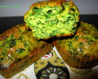 Mini cakes aux épinards et à la pâte de curry