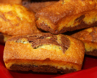 Mini-marbrés au chocolat comme des savanes