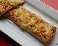 Tortillas aux lardons, aux oignons et sauce barbecue