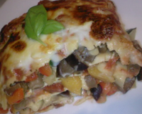 Lasagne gratinée au légumes colorés