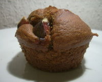 American Muffins à ma façon aux figues et cœur de chocolat