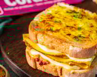 Croque-monsieur aux tranches végé curry cumin