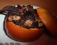 Pomme farcie au boudin noir