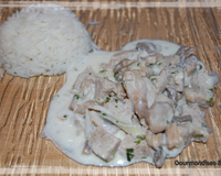 Boudins blancs façon blanquette