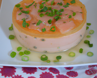 Flan de poireaux au saumon