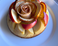 Charlotte aux pommes à la crème fleurette et manzana
