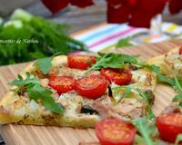 Voilà une pizza délicieuse et qui change des pizzas classiques !
J'étais un peu sceptique avec le fenouil car je n'en suis pas fan et d'ailleurs c'est la première fois…