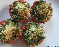 Tomates gratinées aux herbes