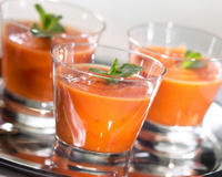 Soupe glacée carottes, ananas et cumin
