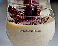 Bonjour à tous! J'ai toujours un peu de riz à sushi en réserve alors on continue le riz au lait!