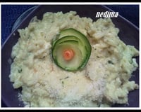 Risotto courgettes carottes champignons