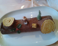 Bûche chocolat café