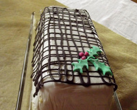 Bûche coco-citron vert