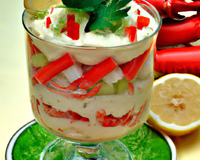 verrine au mascarpone et crabe