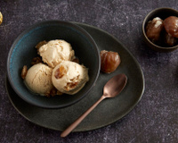 Glace aux marrons et marrons glacés