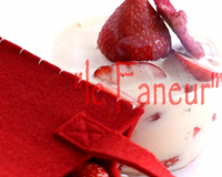 Fraises marinées au sureau  sabayon "Le Faneur"