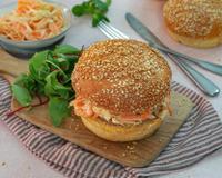 Pulled pork Burger et coleslaw maison