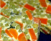 Terrine de carottes et petits pois