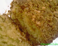 Cake au chocolat blanc/noix de coco et céréales Extra Pépites