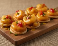 Blinis crevettes au curry