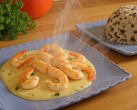 Gambas flambées au whisky