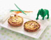 Petites quiches Endives et fromage frais