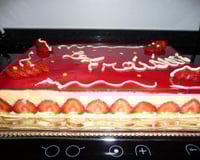 Fraisier et sa crème chiboust