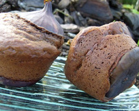 Figues en moelleux au chocolat noir et pandan !