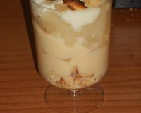 Verrine frangipane et poires acidulée