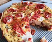 Frittatas à la tomate, feta & pancetta