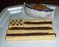 Duo de chocolats alliés au caramel au beurre salé.