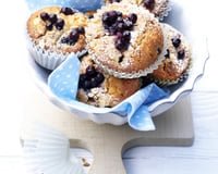 Muffins aux myrtilles sauvages