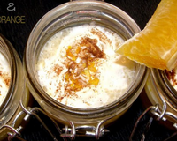 Mousse d'orange sur gelée de clémentines au gingembre