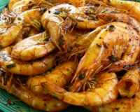 Crevettes sautées au Ponzu à la plancha