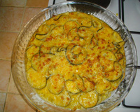 Gratin de courgettes au piment d'espelette