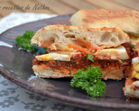 Ciabattina aux sardines et œufs durs