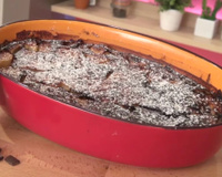 Clafoutis aux poires et au chocolat gourmand