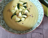 Velouté de courgettes concombre & Etorki