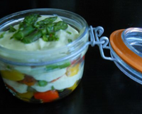 Une verrine à servir en entrée, très légère et rafraîchissante.