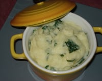Purée pommes de terre et épinard