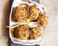 Champignons farcis au Quinoa et hachis