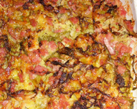 Gratinée de feuilles de chou et morteau