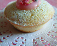 Mini cupcakes style financier à la rose